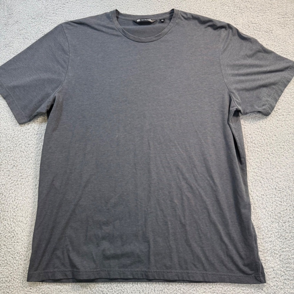 TravisMathew Mens XXXL Charcoal Gray Short‎ Sleeve Stretch Crew Neck T-Shirt 3XL